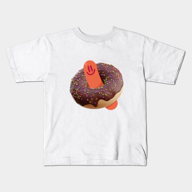 donut wiener Kids T-Shirt by badruzart